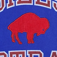 Chandail à capuchon manches courtes délavé Royal Buffalo Bills Mitchell & Ness pour homme