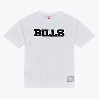 Men's Mitchell & Ness White Buffalo Bills Monochrome T-Shirt
