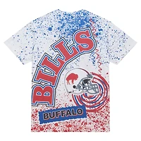 T-shirt sublimé blanc Buffalo Bills Team Burst de Mitchell & Ness pour hommes