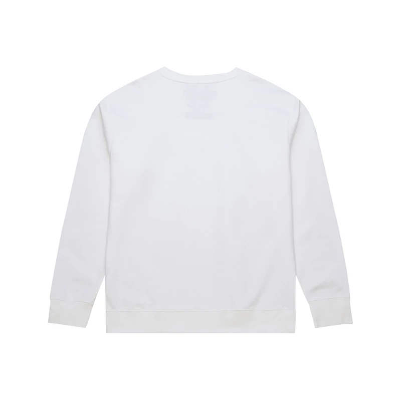 Men's Mitchell & Ness x Bud Light White Buffalo Bills The Crest Pullover Sweatshirt