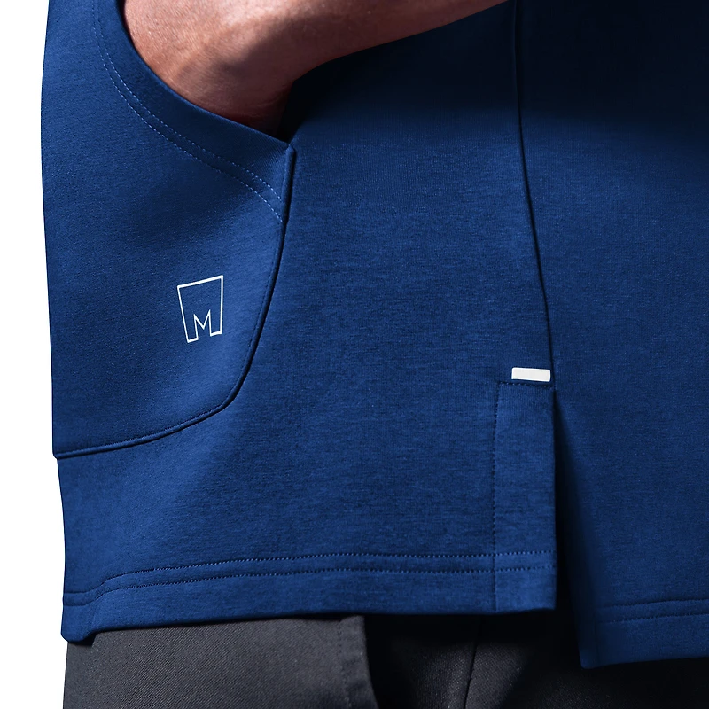 Men's MSX by Michael Strahan Royal Buffalo Bills Captain Sleeveless Hoodie T-Shirt