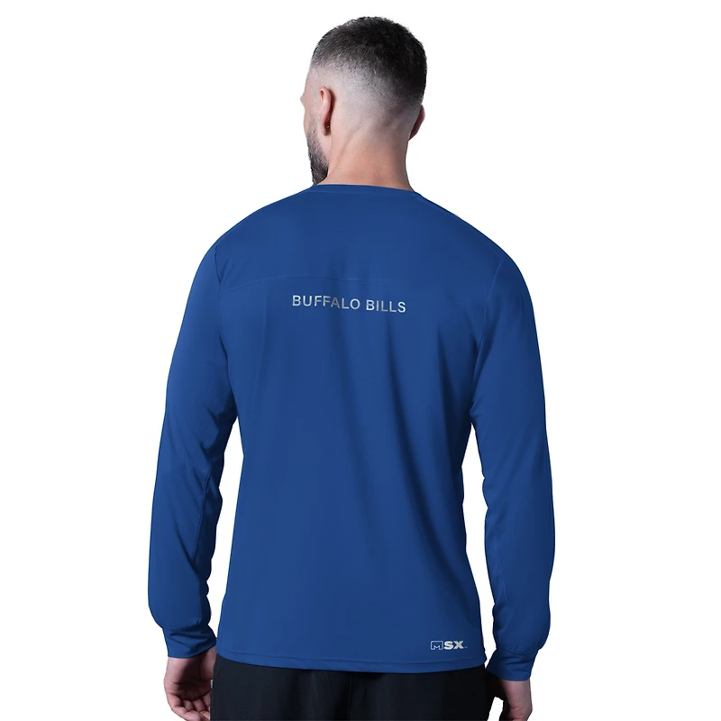 Men's MSX by Michael Strahan  Royal Buffalo Bills Forward Long-Sleeve T-Shirt