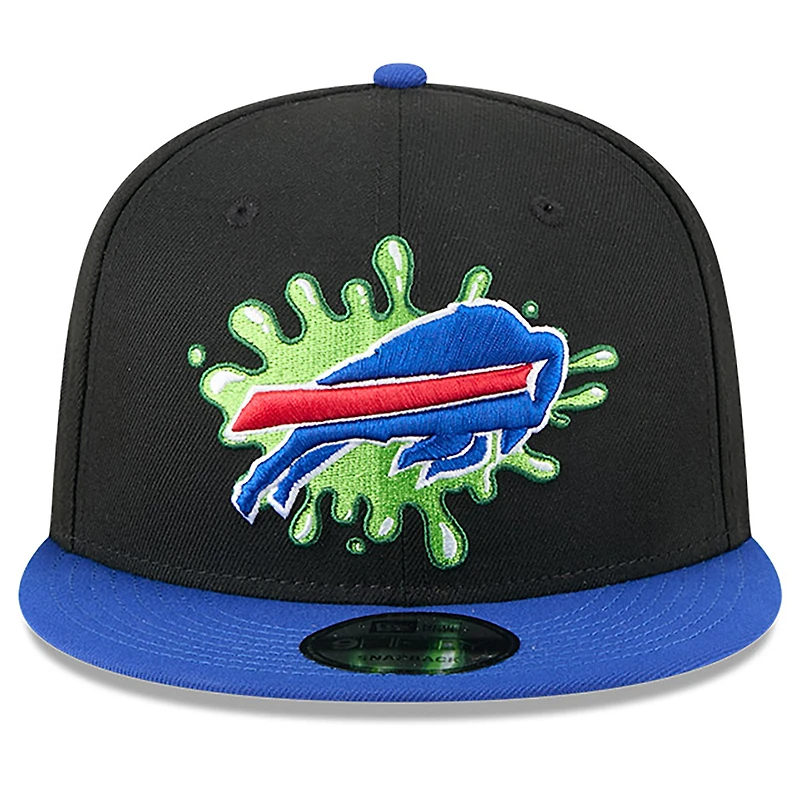 Casquette Snapback 9FIFTY Nickelodeon Slime Buffalo Bills New Era noire/bleu roi pour homme