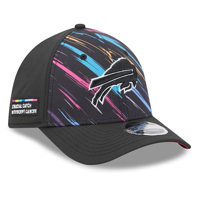 Men's New Era Black Buffalo Bills 2026 NFL Crucial Catch 39THIRTY M-Crown Stretch Hat