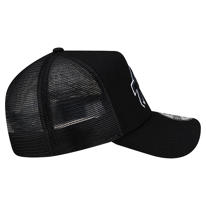 Men's New Era Black Buffalo Bills City Script 9FORTY A-Frame Adjustable Hat