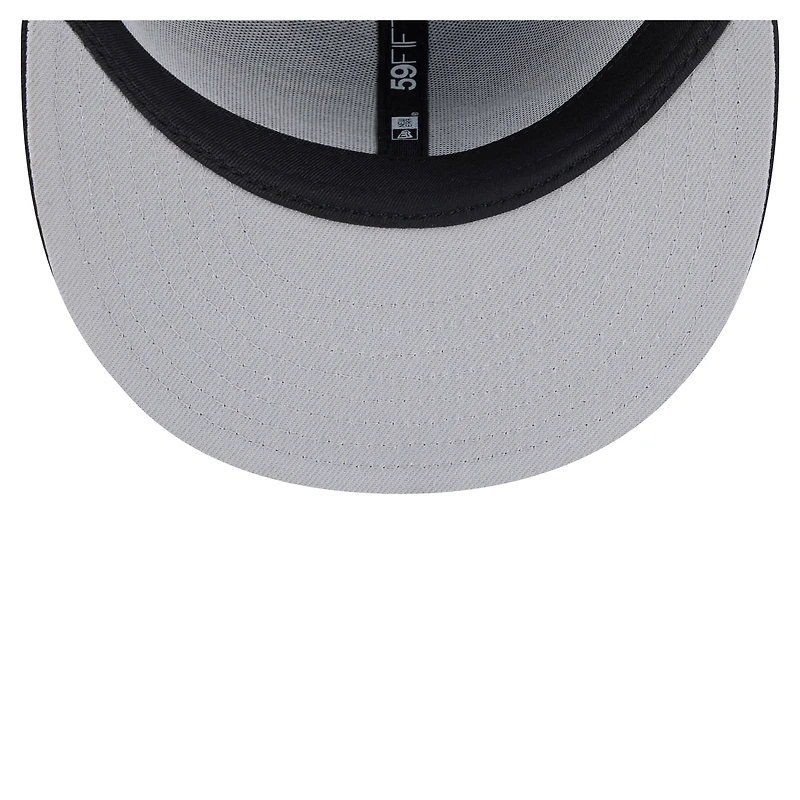 Men's New Era Black Buffalo Bills Color Pop 59FIFTY Fitted Hat