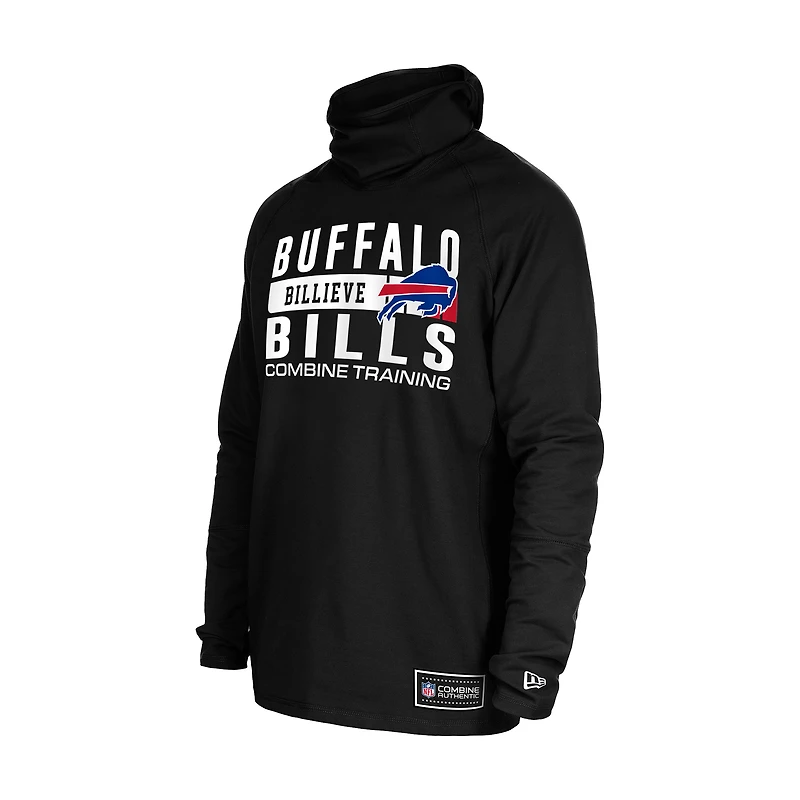 Sweat à capuche fonctionnel noir Buffalo Bills Fandom Balaclava pour homme New Era
