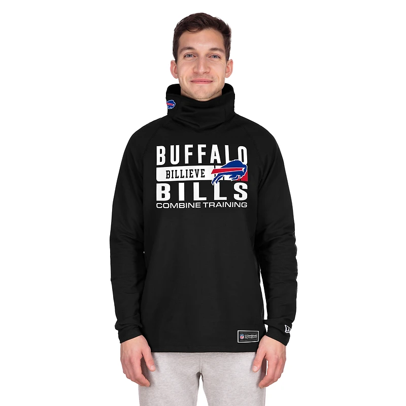 Sweat à capuche fonctionnel noir Buffalo Bills Fandom Balaclava pour homme New Era