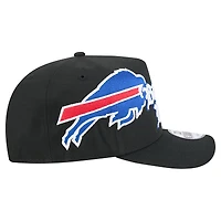 Men's New Era Black Buffalo Bills Proud A-Frame 9FIFTY Snapback Hat