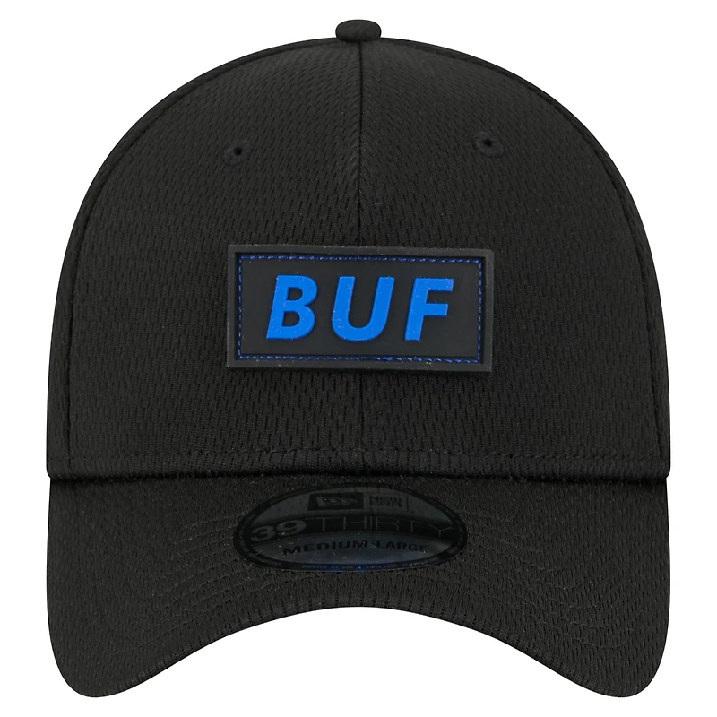 Casquette New Era noire Buffalo Bills Scoreboard 39THIRTY Flex pour homme
