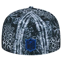 Casquette ajustée Shibori 59FIFTY Buffalo Bills New Era noire pour hommes