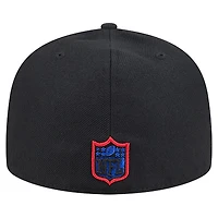 Men's New Era Black Buffalo Bills Soutache 59FIFTY Fitted Hat