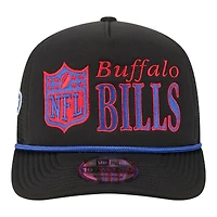 Men's New Era Black Buffalo Bills Throwback Foam 19TWENTY Adjustable Hat