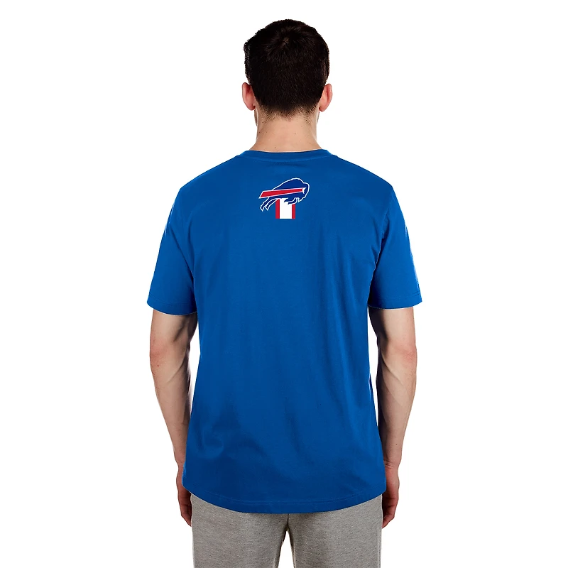 Men's New Era  Blue Buffalo Bills 3rd Down High Density Print T-Shirt