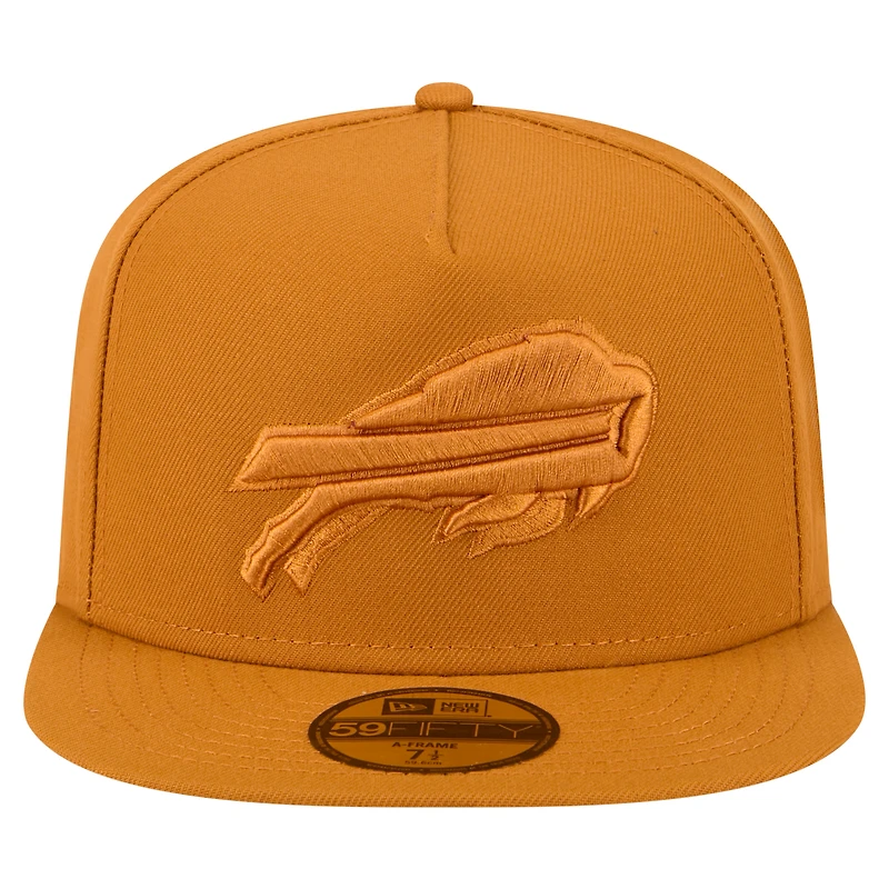 Men's New Era Brown Buffalo Bills Color Pack A-Frame 59FIFTY Fitted Hat