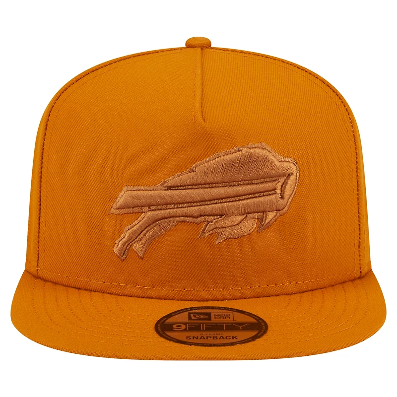 Men's New Era Brown Buffalo Bills Color Pack A-Frame 9FIFTY Snapback Hat
