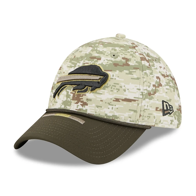 Casquette New Era 39THIRTY Flex camouflage/vert foncé Buffalo Bills 2025 Salute to Service pour homme