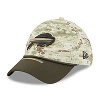 Casquette New Era 39THIRTY Flex camouflage/vert foncé Buffalo Bills 2025 Salute to Service pour homme