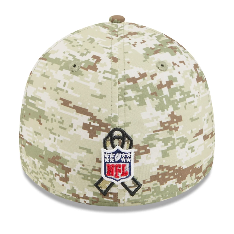Men's New Era Camo/Dark Green Buffalo Bills 2025 Salute to Service 39THIRTY Flex Hat