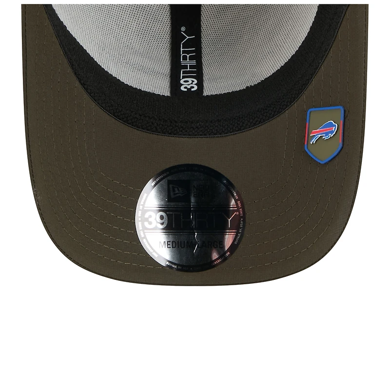 Men's New Era Camo/Dark Green Buffalo Bills 2025 Salute to Service 39THIRTY Flex Hat