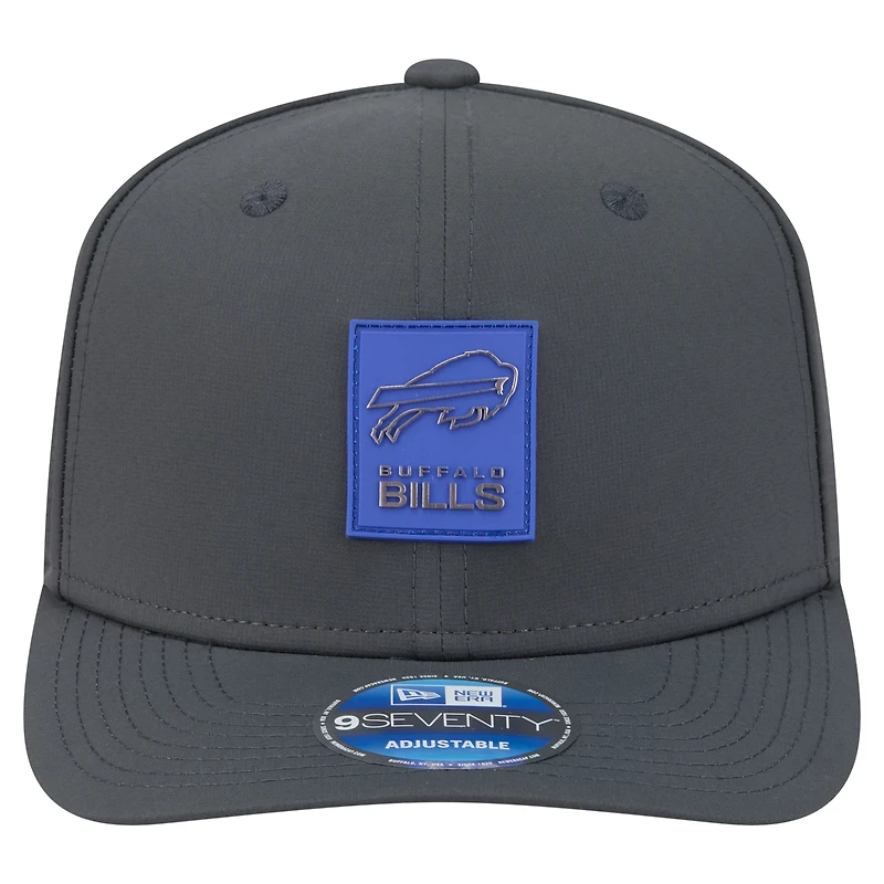 Men's New Era Charcoal Buffalo Bills 2025 Sideline Cold Weather 9SEVENTY Adjustable Hat