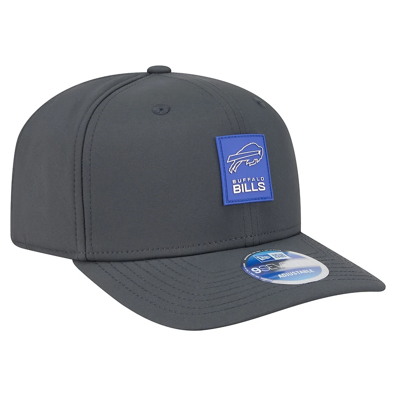 Men's New Era Charcoal Buffalo Bills 2025 Sideline Cold Weather 9SEVENTY Adjustable Hat
