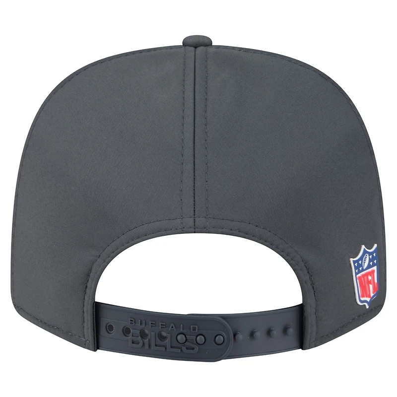 Men's New Era Charcoal Buffalo Bills 2025 Sideline Cold Weather 9SEVENTY Adjustable Hat