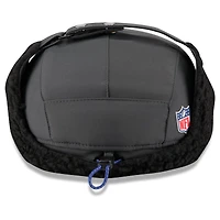 Casquette ajustable Buffalo Bills 2025 Sideline Runner pour homme New Era, couleur charbon, avec oreilles de chien