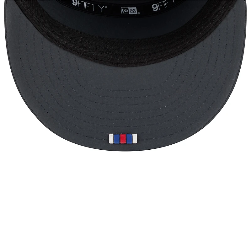 Men's New Era Charcoal Buffalo Bills 2025 Sideline Cold Weather Split Panel 9FIFTY Snapback Hat