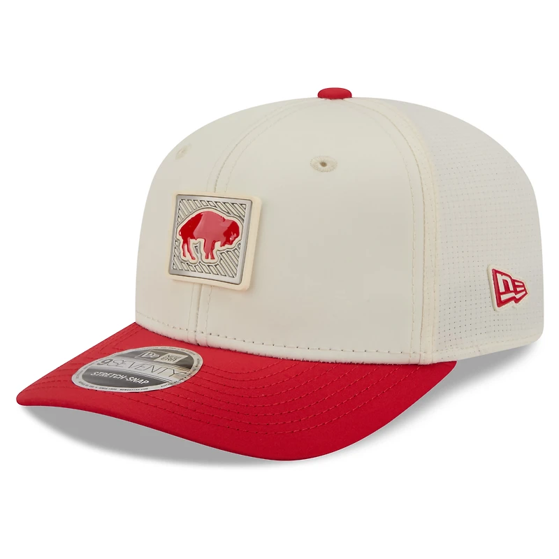 Men's New Era Cream/Red Buffalo Bills 2026 NFL Training Camp 9SEVENTY Adjustable Hat