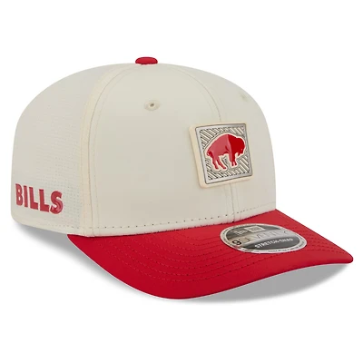 Men's New Era Cream/Red Buffalo Bills 2026 NFL Training Camp 9SEVENTY Adjustable Hat