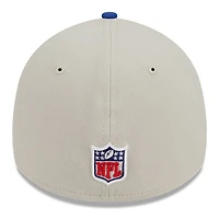 Casquette Flex New Era 2023 Sideline Historic 39THIRTY pour homme, crème/Royal Buffalo Bills