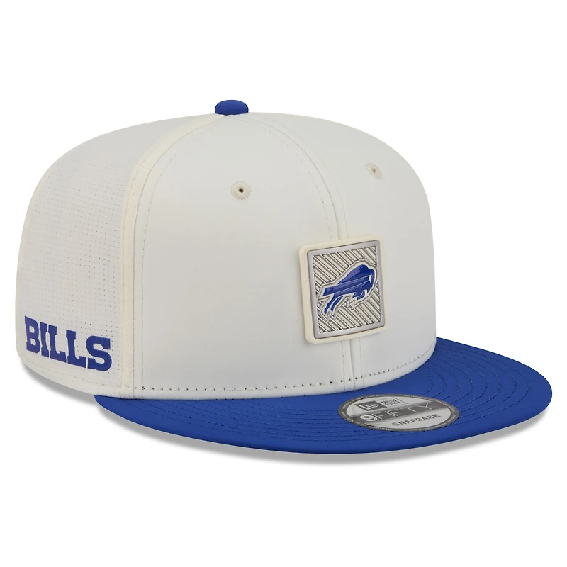 Casquette snapback New Era crème/bleu roi Buffalo Bills 2026 NFL Training Camp 9FIFTY pour homme
