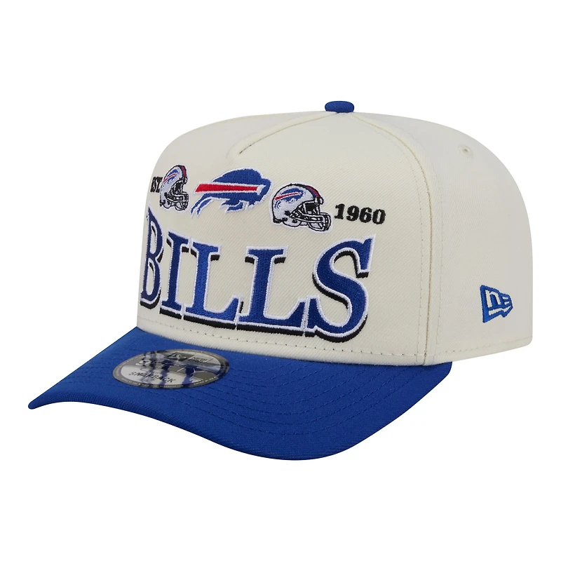 Casquette snapback New Era crème/bleu roi Buffalo Bills 9FIFTY pour homme