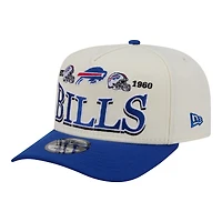 Casquette snapback New Era crème/bleu roi Buffalo Bills 9FIFTY pour homme
