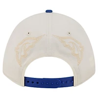 Casquette western New Era Buffalo Bills 9FORTY à monture A ajustable, couleur crème/bleu royal