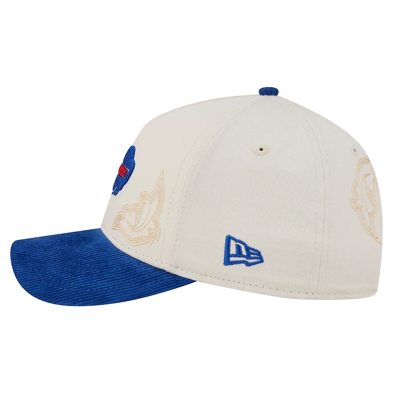 Men's New Era Cream/Royal Buffalo Bills Western 9FORTY A-Frame Adjustable Hat