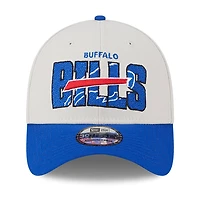 Casquette Flex New Era Buffalo Bills 2023 NFL Draft 39THIRTY crème pour homme
