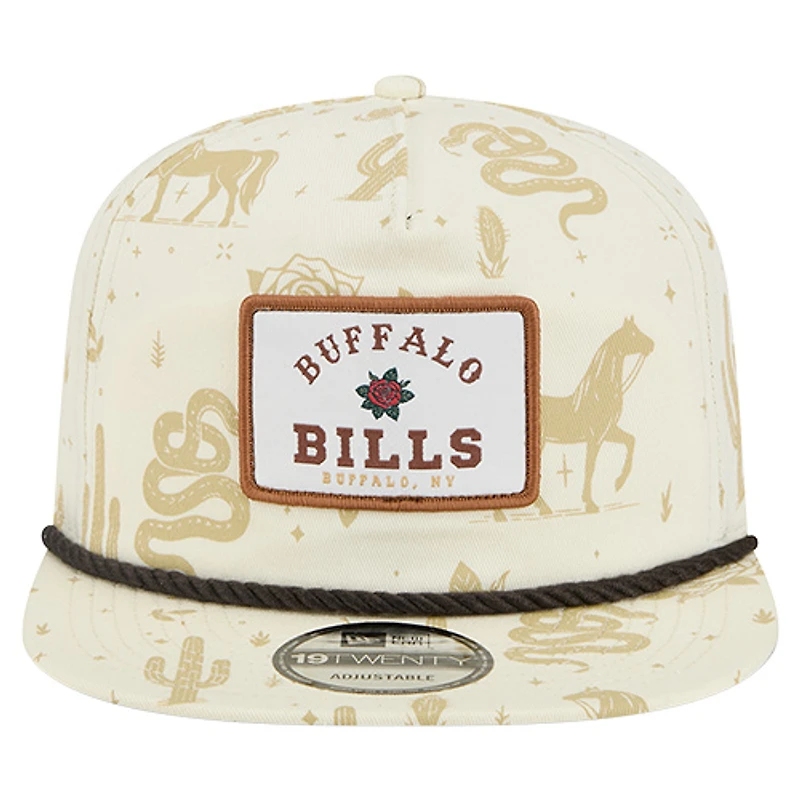 Men's New Era  Cream Buffalo Bills Desert Rose 19TWENTY Adjustable Hat