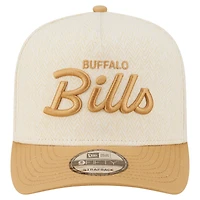 Men's New Era  Cream Buffalo Bills Herringbone 9FIFTY A-Frame Snapback Hat