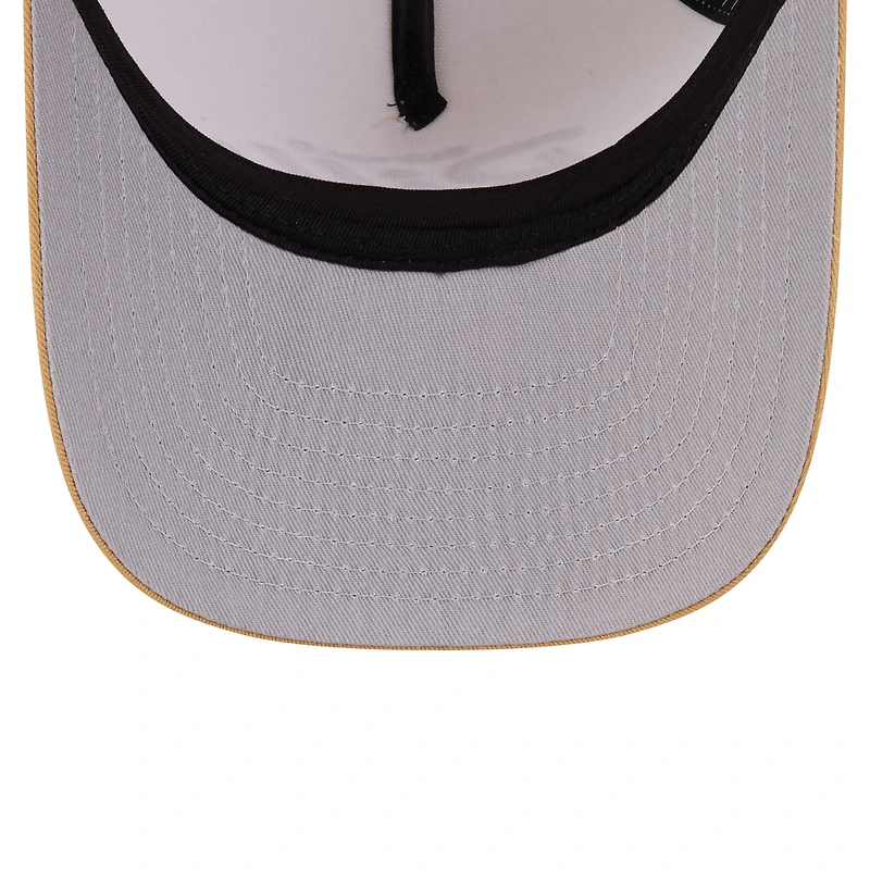 Men's New Era  Cream Buffalo Bills Herringbone 9FIFTY A-Frame Snapback Hat