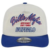 Men's New Era Cream Buffalo Bills Script 19TWENTY Adjustable Hat