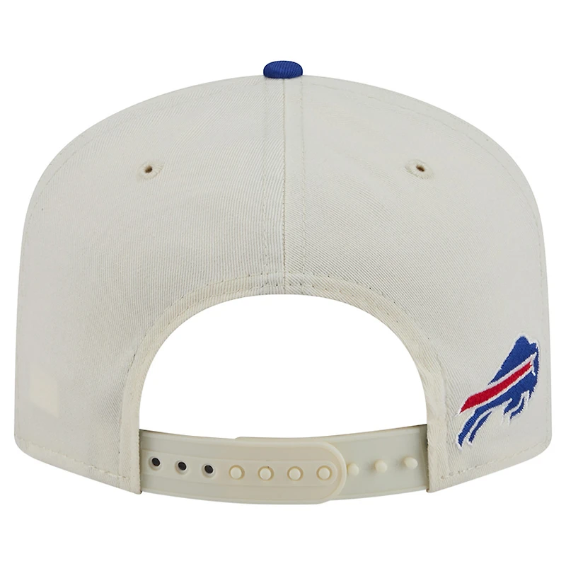 Men's New Era Cream Buffalo Bills Script 19TWENTY Adjustable Hat