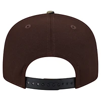 Men's New Era  Dark Brown Buffalo Bills Burnt Wood Camo 9FIFTY Snapback Hat