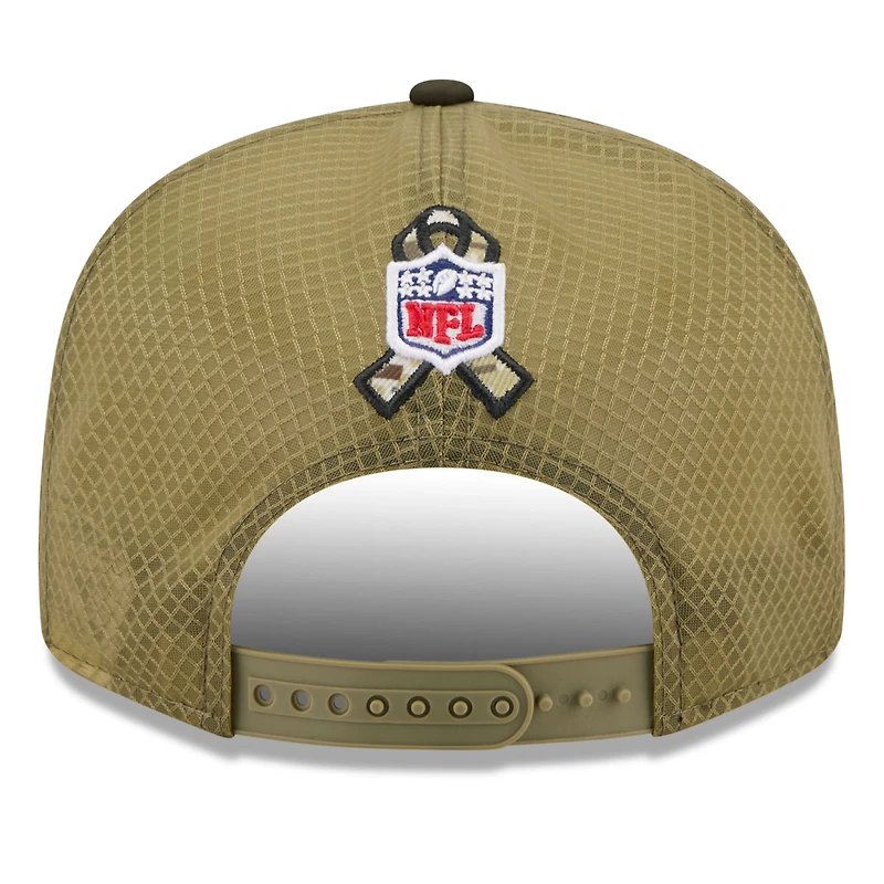 Men's New Era  Dark Green Buffalo Bills 2025 Salute to Service Split Panel 9FIFTY Snapback Hat