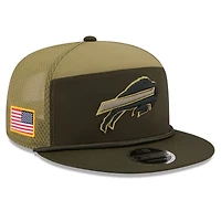 Casquette snapback 9FIFTY à panneau fendu New Era Buffalo Bills 2025 pour homme, vert foncé