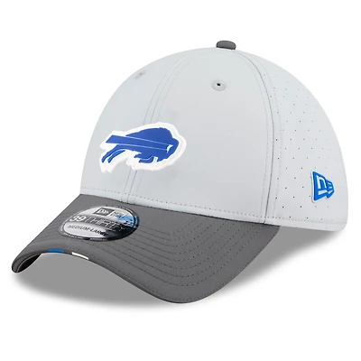 Men's New Era  Gray/Graphite Buffalo Bills 2025 NFL Training Camp 39THIRTY Flex Hat