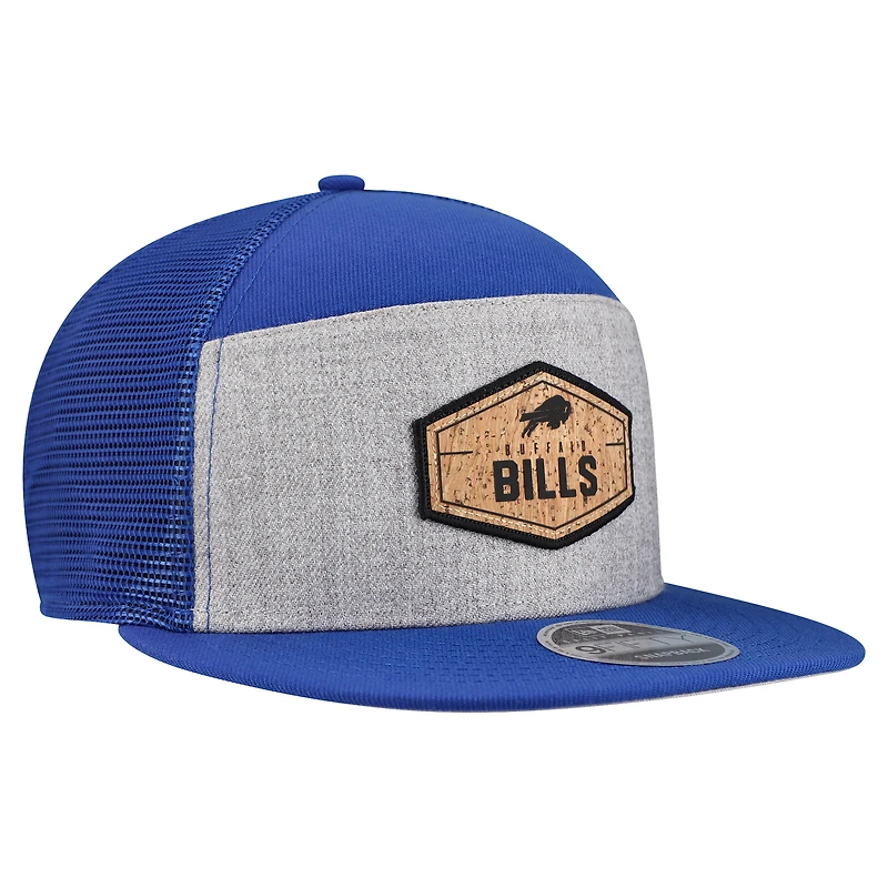 Casquette snapback 9FIFTY grise/bleue Buffalo Bills pour homme New Era