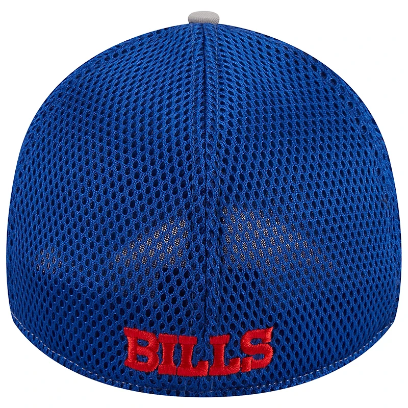 Casquette flexible 39THIRTY New Era pour hommes, gris/royal Buffalo Bills Pipe