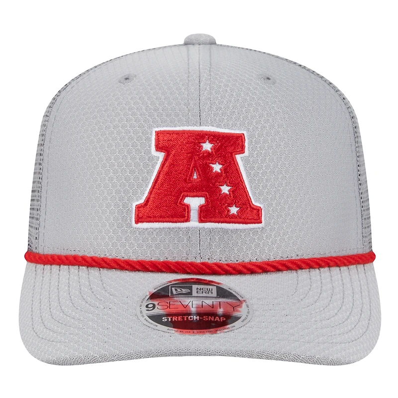 Men's New Era Gray Buffalo Bills 2025 Pro Bowl 9SEVENTY Stretch-Snap Hat